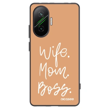 Picasee fekete szilikon tok az alábbi mobiltelefonokra Xiaomi Poco F7 Pro 5G - Boss Mama