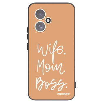 Picasee fekete szilikon tok az alábbi mobiltelefonokra Honor 400 5G - Boss Mama