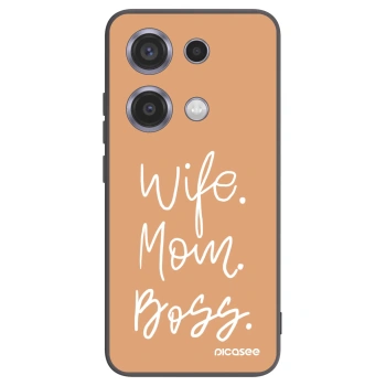 Picasee fekete szilikon tok az alábbi mobiltelefonokra Xiaomi Redmi Note 14S - Boss Mama