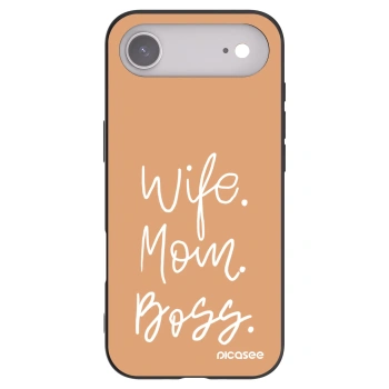 Picasee fekete szilikon tok az alábbi mobiltelefonokra Apple iPhone Air - Boss Mama