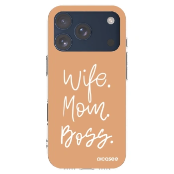 Picasee átlátszó szilikon tok az alábbi mobiltelefonokra Apple iPhone 17 Pro - Boss Mama
