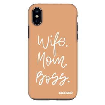 Szilikon tok erre a típusra Apple iPhone X/XS - Boss Mama