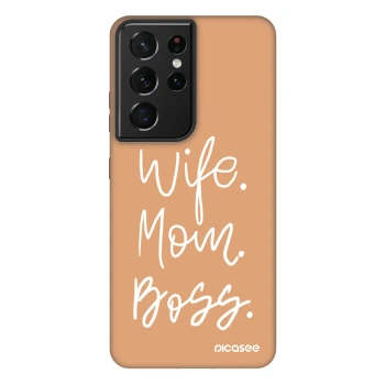 Picasee Fashion Case Samsung Galaxy S21 Ultra 5G G998B - Boss Mama