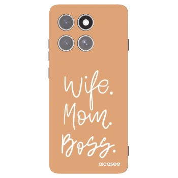 Picasee fekete szilikon tok az alábbi mobiltelefonokra Motorola Edge 60 Pro - Boss Mama