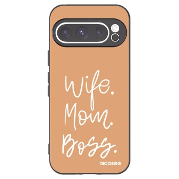 Picasee fekete szilikon tok az alábbi mobiltelefonokra Google Pixel 9 Pro XL - Boss Mama