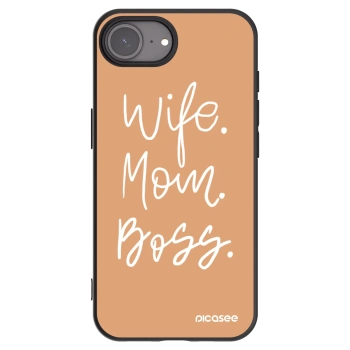 Picasee fekete szilikon tok az alábbi mobiltelefonokra Apple iPhone 17e - Boss Mama