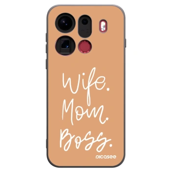 Picasee fekete szilikon tok az alábbi mobiltelefonokra OPPO Find X9 Pro - Boss Mama