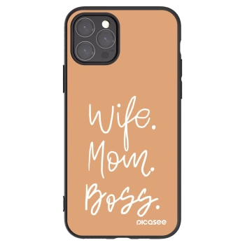 Picasee fekete szilikon tok az alábbi mobiltelefonokra Apple iPhone 11 Pro - Boss Mama