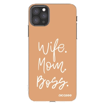 Picasee átlátszó szilikon tok az alábbi mobiltelefonokra Apple iPhone 11 Pro Max - Boss Mama