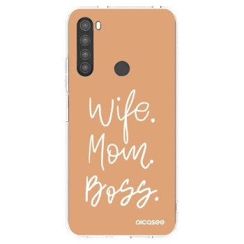 Picasee átlátszó szilikon tok az alábbi mobiltelefonokra Xiaomi Redmi Note 8 - Boss Mama