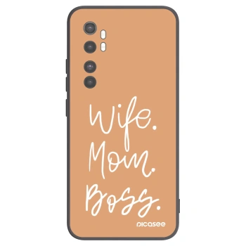 Picasee fekete szilikon tok az alábbi mobiltelefonokra Xiaomi Mi Note 10 Lite - Boss Mama