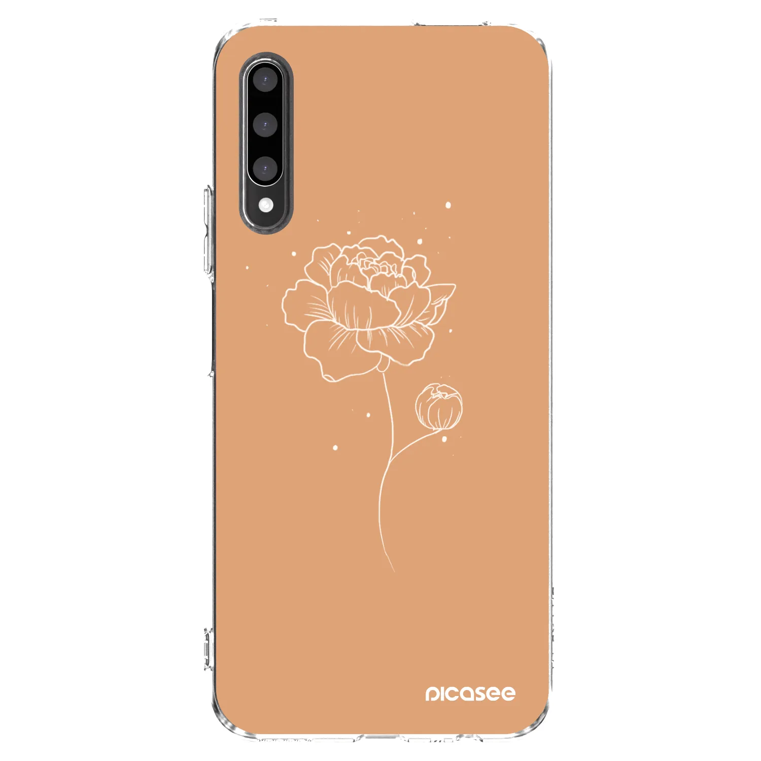 Picasee átlátszó szilikon tok az alábbi mobiltelefonokra Honor 9X Pro - Peonies