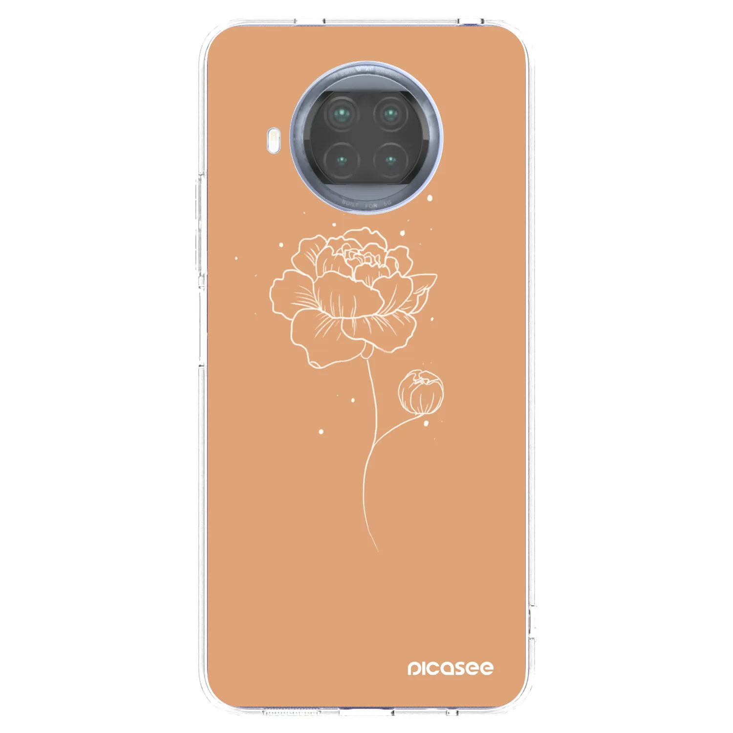Picasee átlátszó szilikon tok az alábbi mobiltelefonokra Xiaomi Mi 10T Lite - Peonies