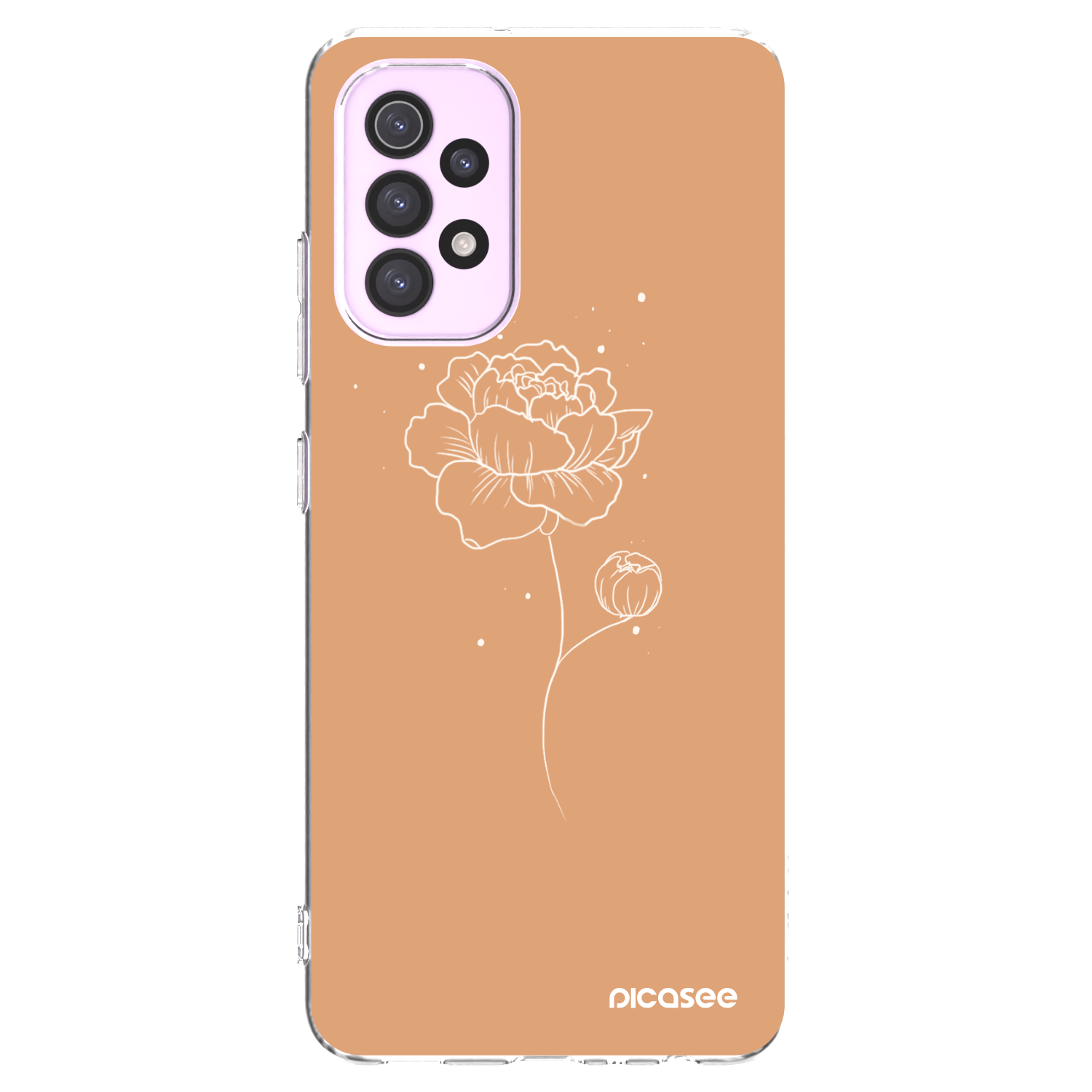 Picasee átlátszó szilikon tok az alábbi mobiltelefonokra Samsung Galaxy A32 5G A326B - Peonies