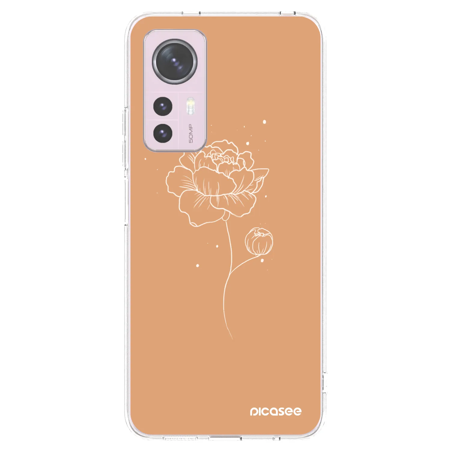 Picasee átlátszó szilikon tok az alábbi mobiltelefonokra Xiaomi 12 - Peonies