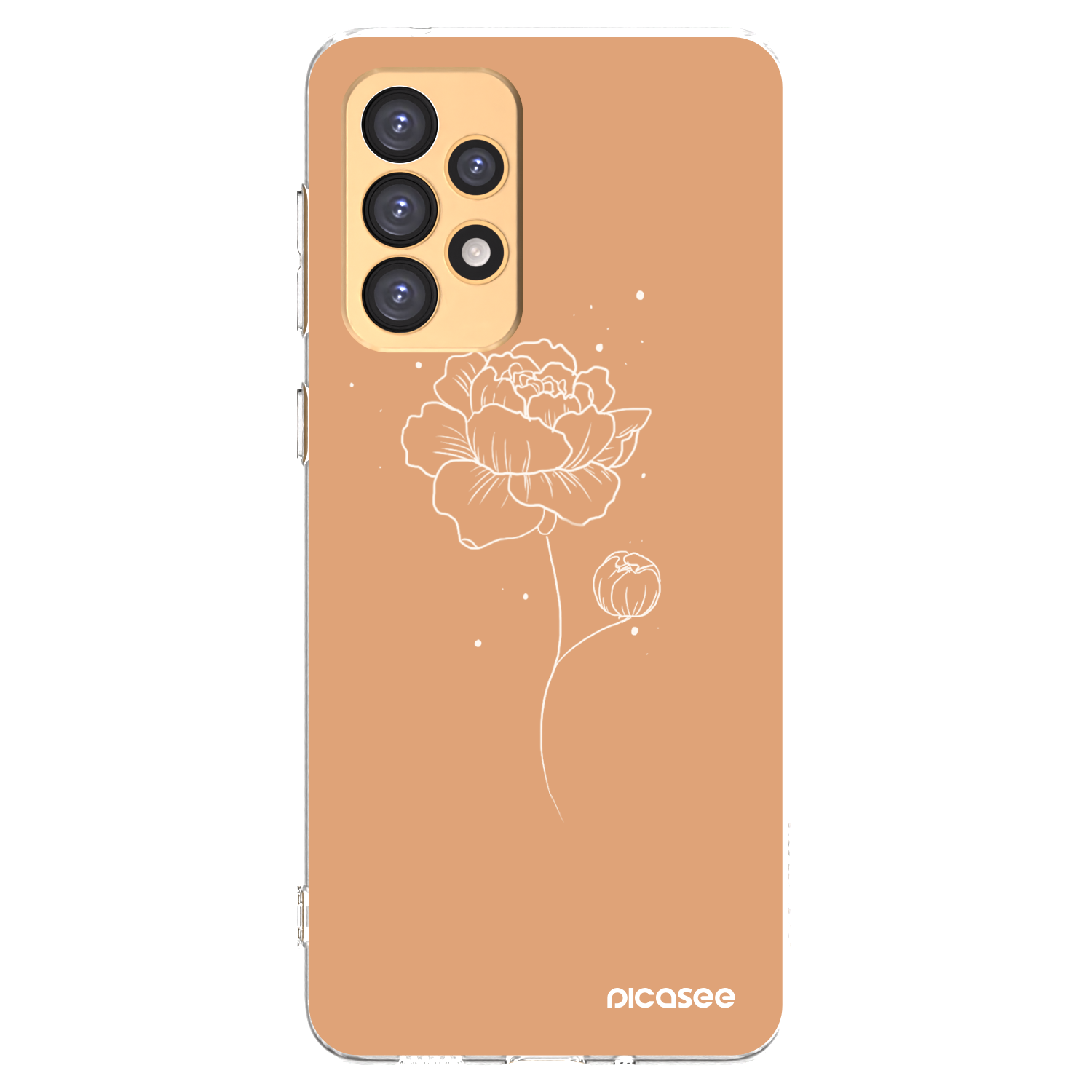 Picasee átlátszó szilikon tok az alábbi mobiltelefonokra Samsung Galaxy A33 5G A336 - Peonies