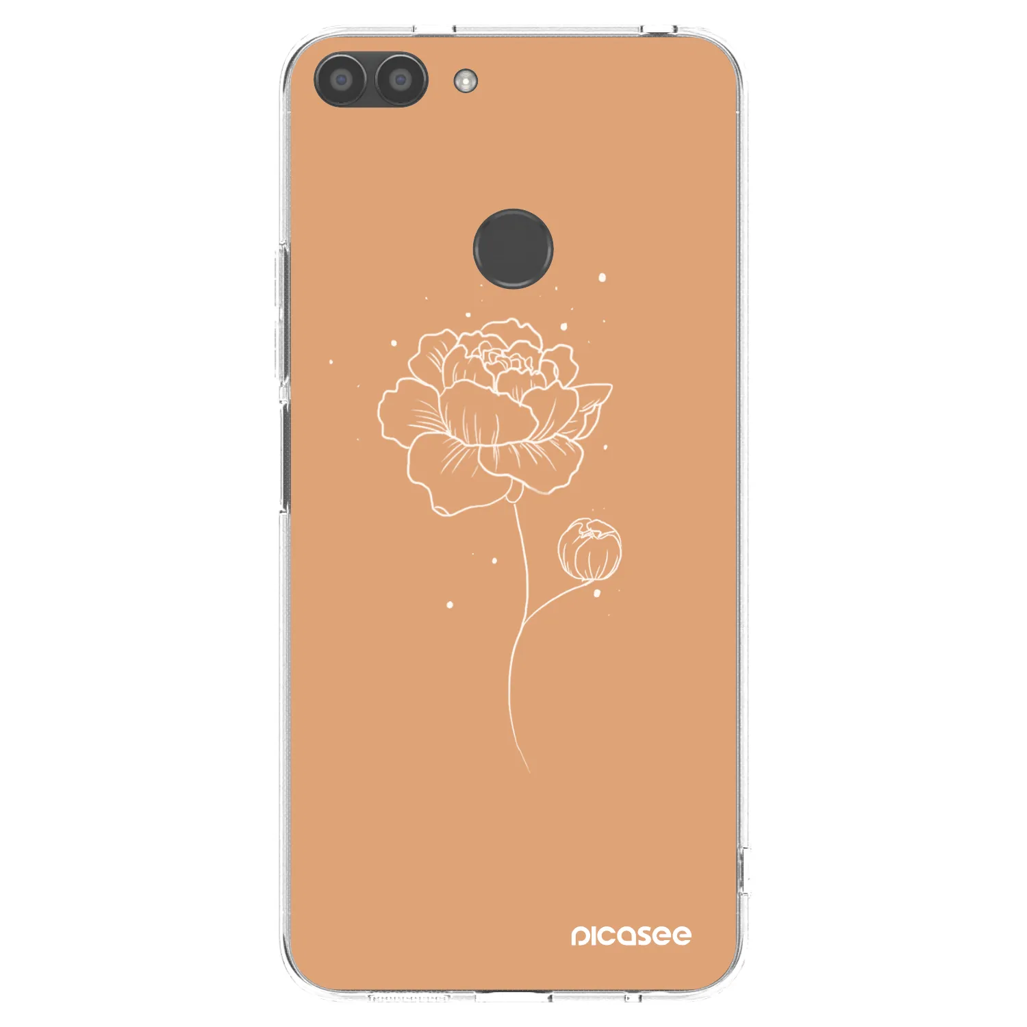 Picasee átlátszó szilikon tok az alábbi mobiltelefonokra Huawei P Smart - Peonies