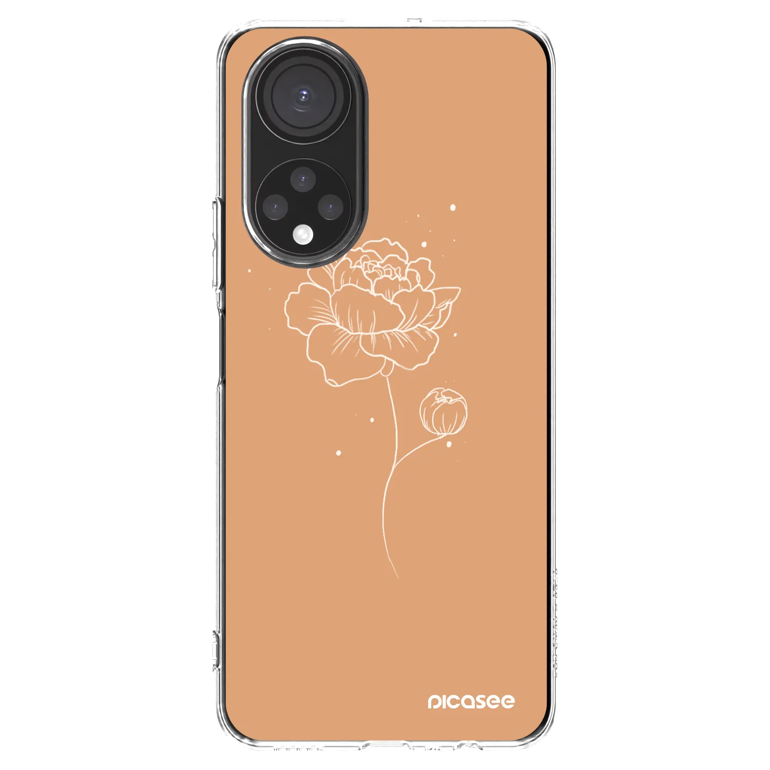 Picasee átlátszó szilikon tok az alábbi mobiltelefonokra Honor X7 - Peonies