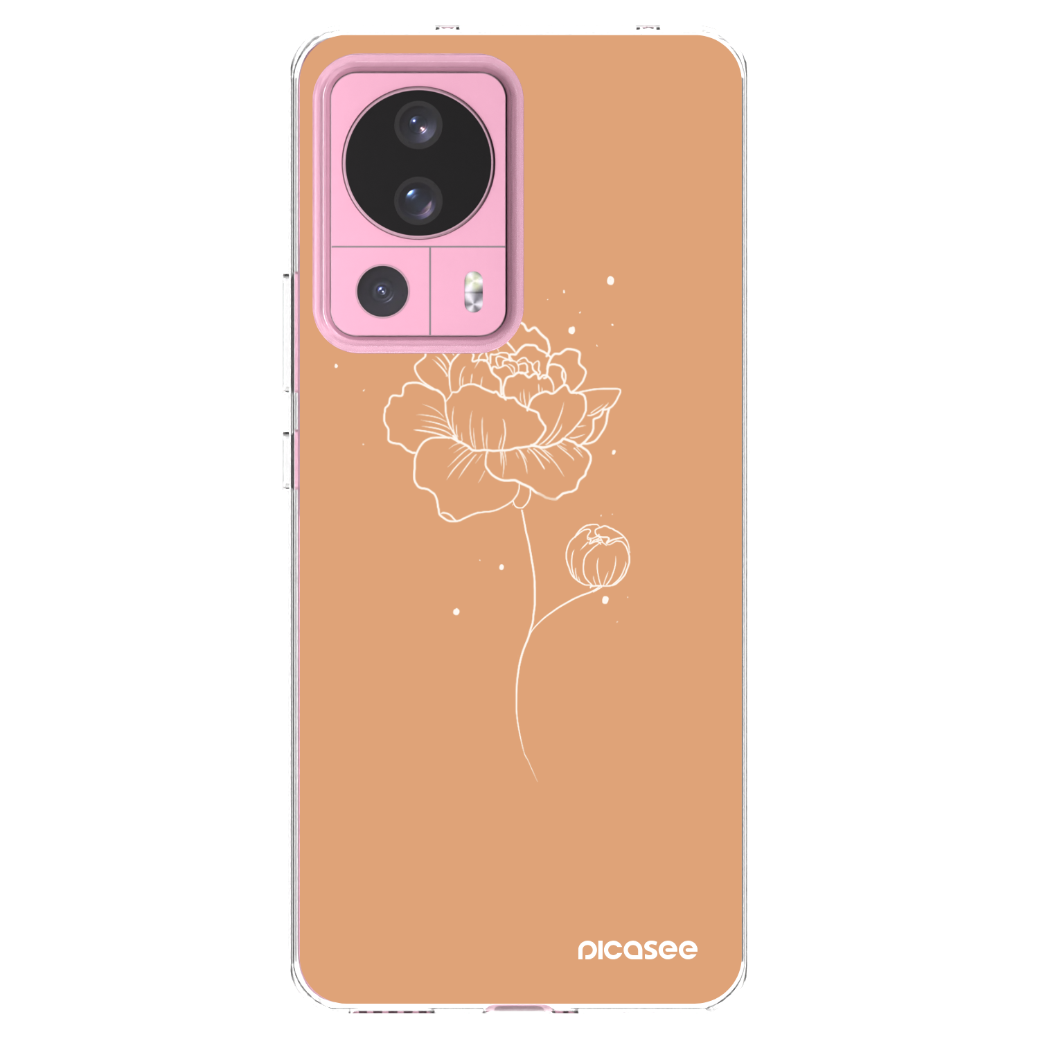 Picasee átlátszó szilikon tok az alábbi mobiltelefonokra Xiaomi 13 Lite - Peonies