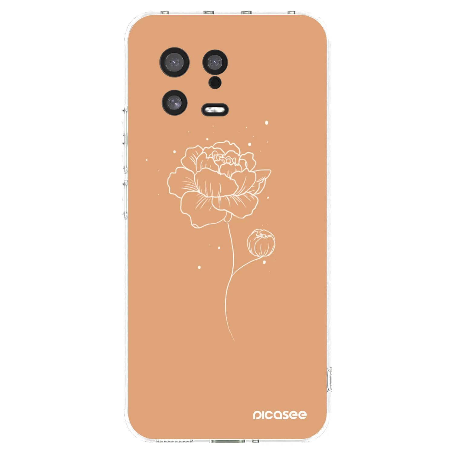 Picasee átlátszó szilikon tok az alábbi mobiltelefonokra Xiaomi 13 - Peonies