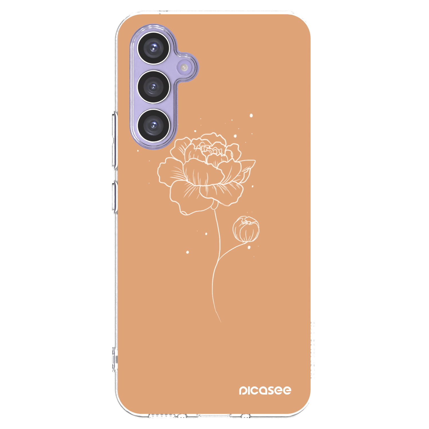 Picasee átlátszó szilikon tok az alábbi mobiltelefonokra Samsung Galaxy A54 5G A546B - Peonies