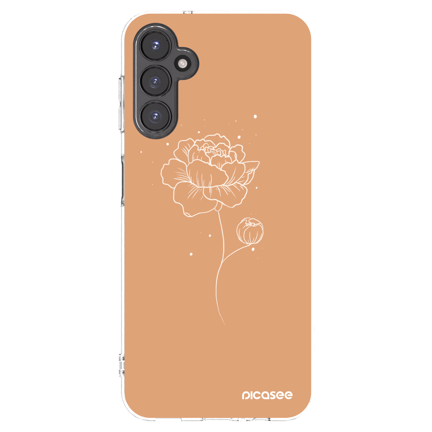 Picasee átlátszó szilikon tok az alábbi mobiltelefonokra Samsung Galaxy A14 5G A146P - Peonies