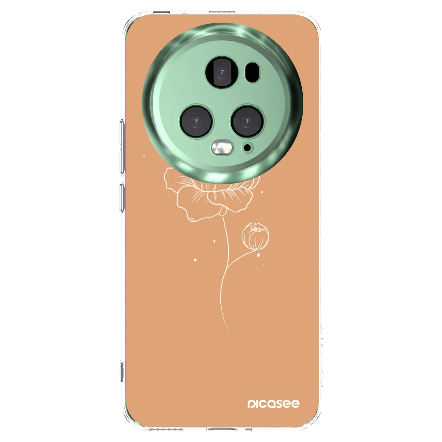 Picasee átlátszó szilikon tok az alábbi mobiltelefonokra Honor Magic5 Pro - Peonies