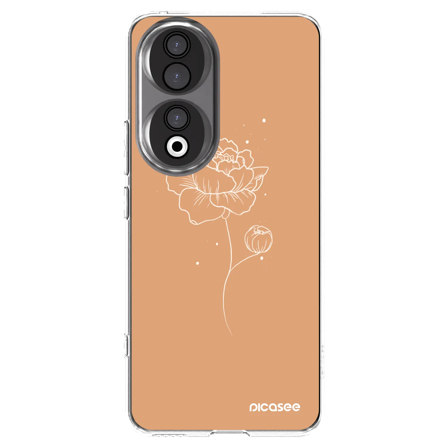 Picasee átlátszó szilikon tok az alábbi mobiltelefonokra Honor 90 5G - Peonies
