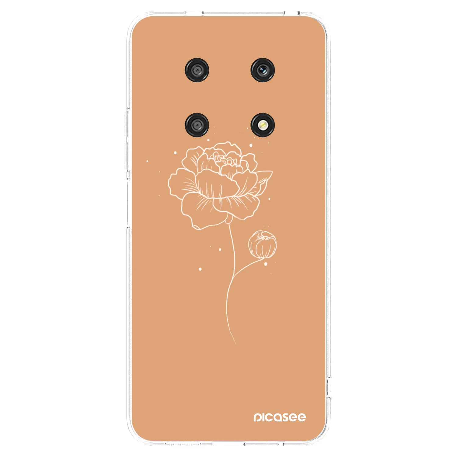 Picasee átlátszó szilikon tok az alábbi mobiltelefonokra Honor Magic4 Lite 5G - Peonies