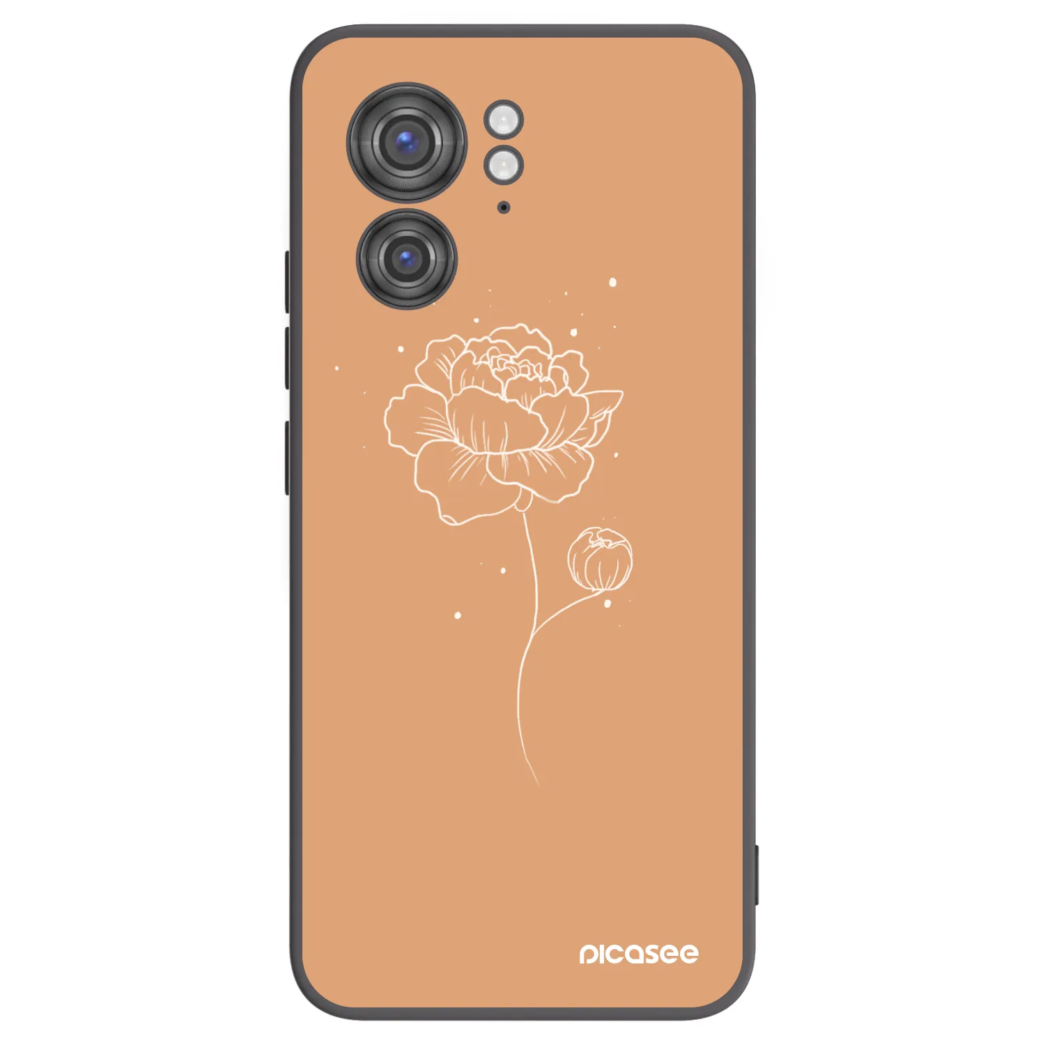 Picasee fekete szilikon tok az alábbi mobiltelefonokra Motorola Edge 40 - Peonies
