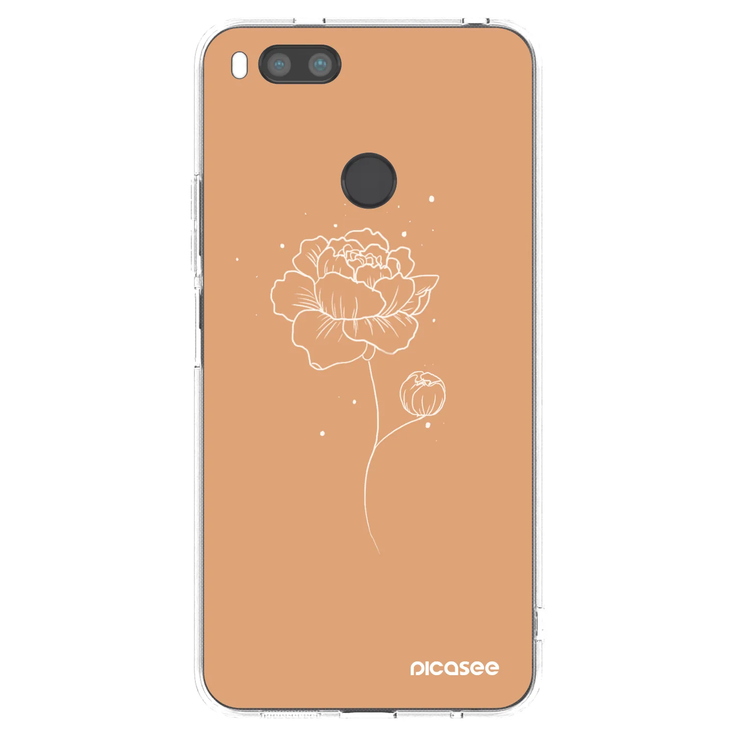 Picasee átlátszó szilikon tok az alábbi mobiltelefonokra Xiaomi Mi A1 Global - Peonies