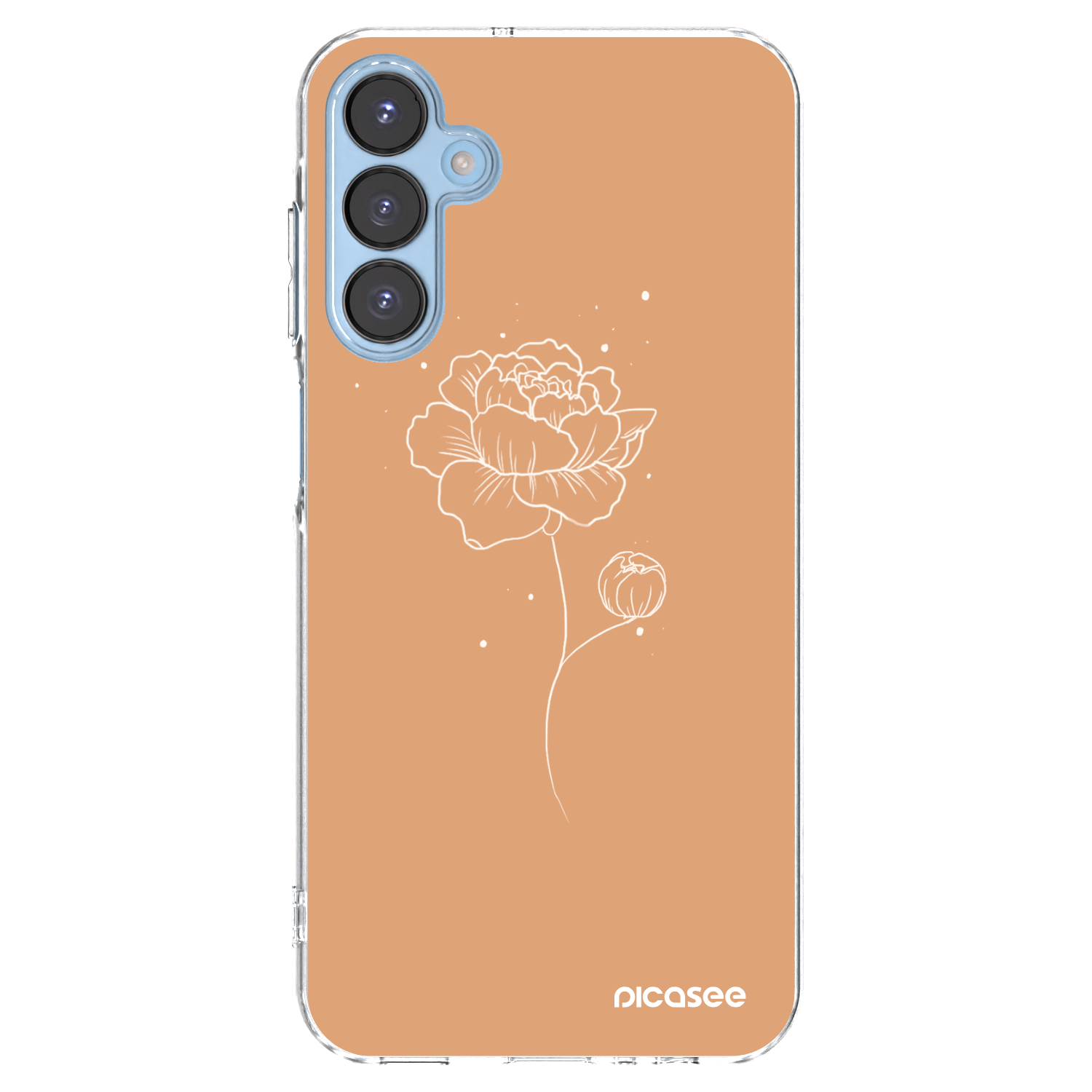 Picasee átlátszó szilikon tok az alábbi mobiltelefonokra Samsung Galaxy A15 A156B 5G - Peonies