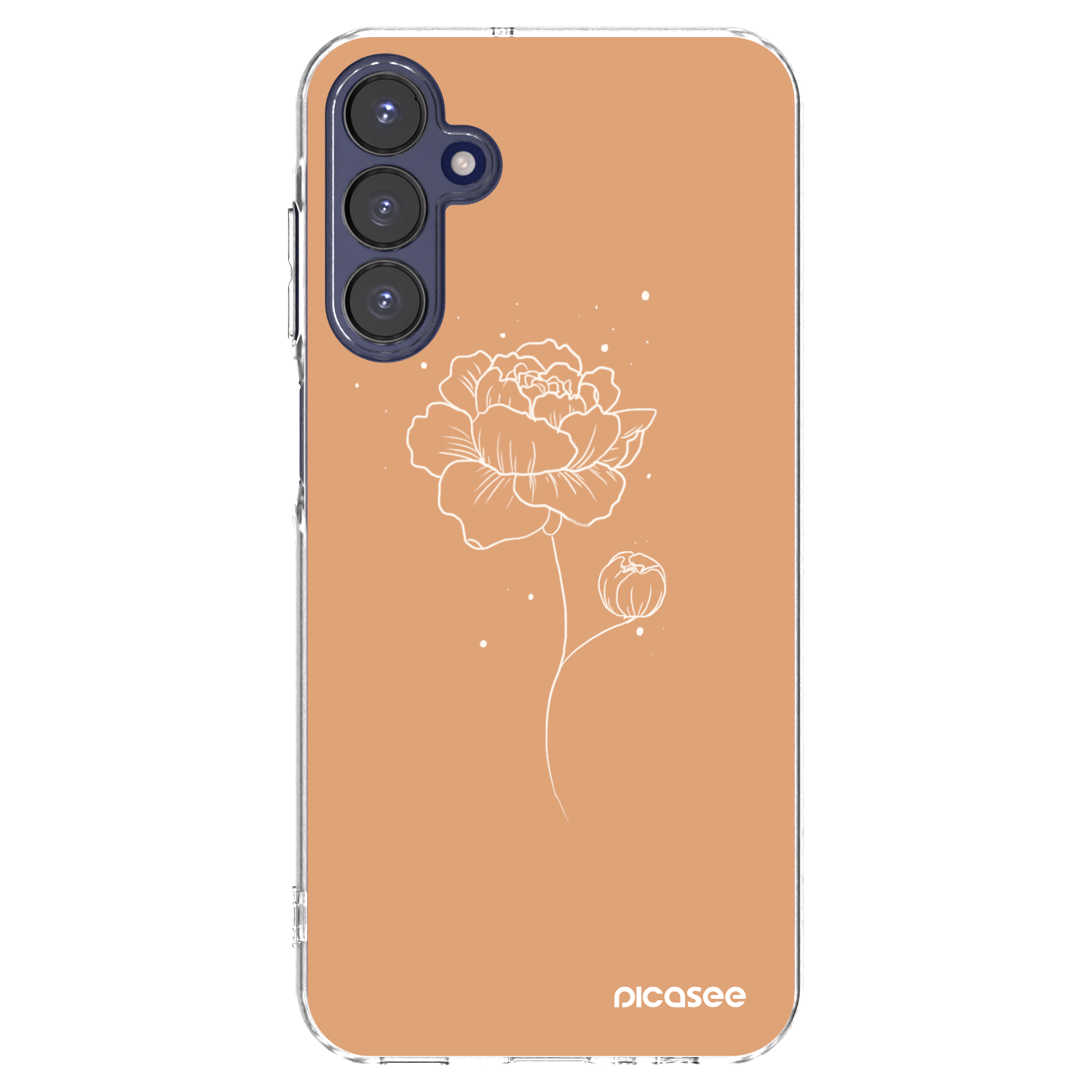 Picasee átlátszó szilikon tok az alábbi mobiltelefonokra Samsung Galaxy A15 A155F 4G - Peonies