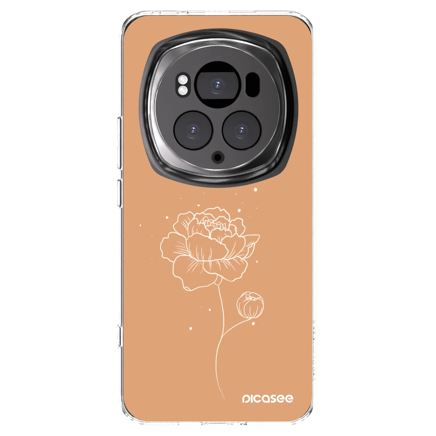 Picasee átlátszó szilikon tok az alábbi mobiltelefonokra Honor Magic6 Pro - Peonies