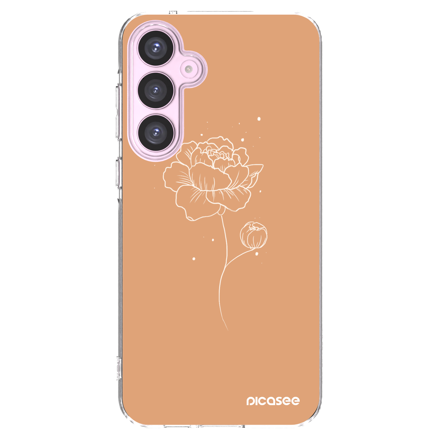 Picasee átlátszó szilikon tok az alábbi mobiltelefonokra Samsung Galaxy A55 5G A556B - Peonies