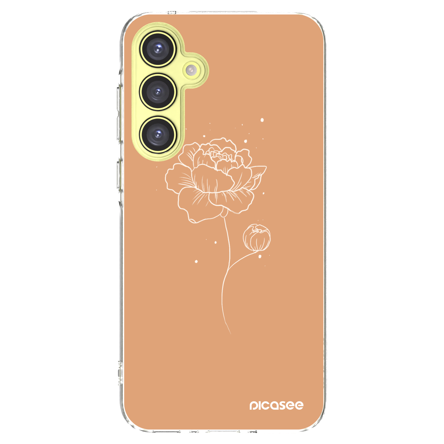 Picasee átlátszó szilikon tok az alábbi mobiltelefonokra Samsung Galaxy A35 5G A356B - Peonies
