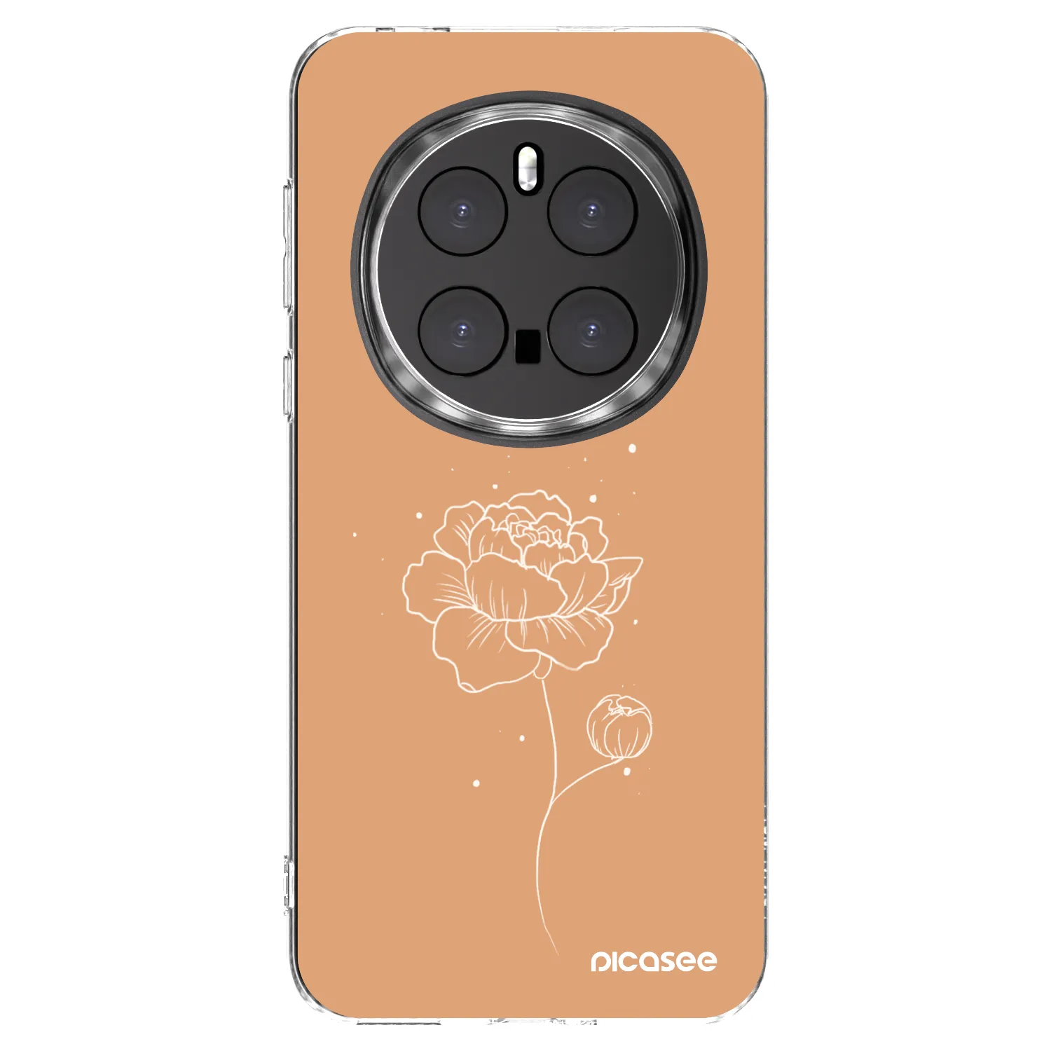 Picasee átlátszó szilikon tok az alábbi mobiltelefonokra Honor Magic7 Pro 5G - Peonies