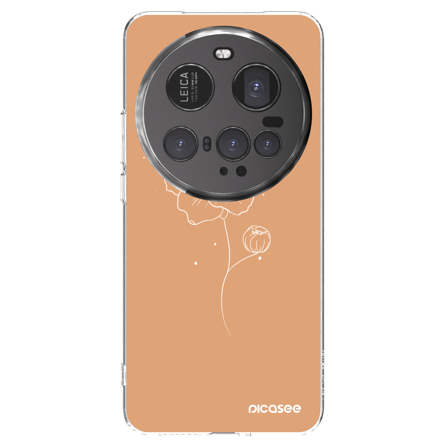 Picasee átlátszó szilikon tok az alábbi mobiltelefonokra Xiaomi 15 Ultra - Peonies