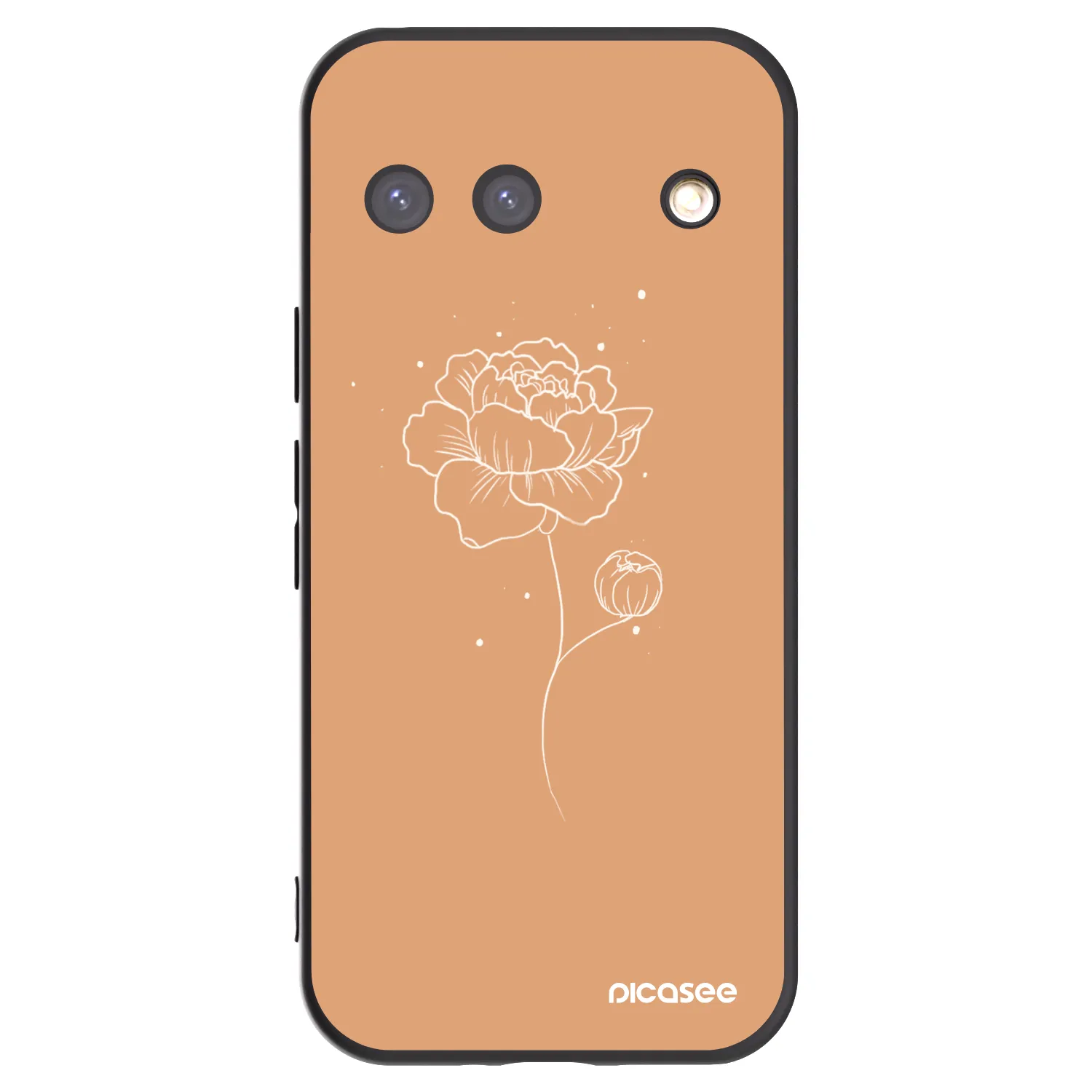 Picasee fekete szilikon tok az alábbi mobiltelefonokra Google Pixel 9 - Peonies