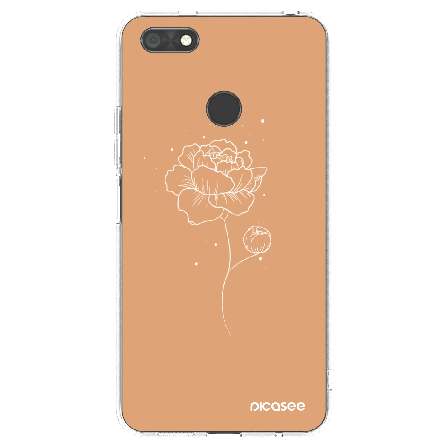 Picasee átlátszó szilikon tok az alábbi mobiltelefonokra Huawei P9 Lite Mini - Peonies