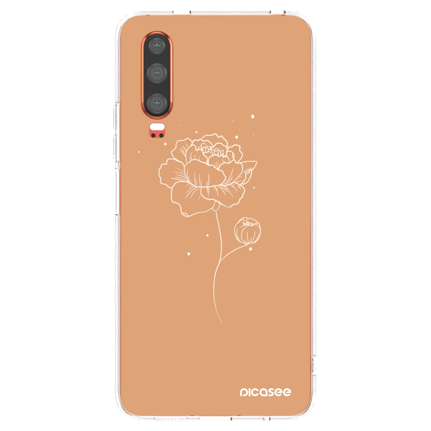 Picasee átlátszó szilikon tok az alábbi mobiltelefonokra Huawei P30 - Peonies