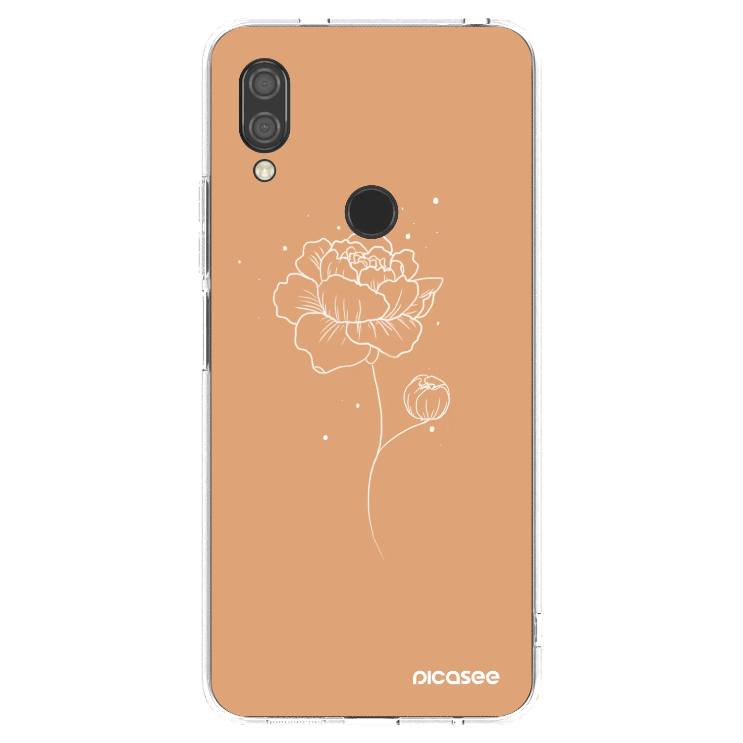 Picasee átlátszó szilikon tok az alábbi mobiltelefonokra Xiaomi Redmi 7 - Peonies