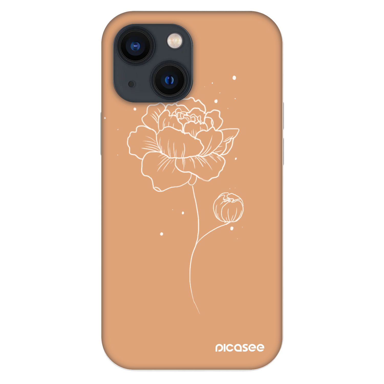 Picasee Fashion Case Apple iPhone 13 mini - Peonies