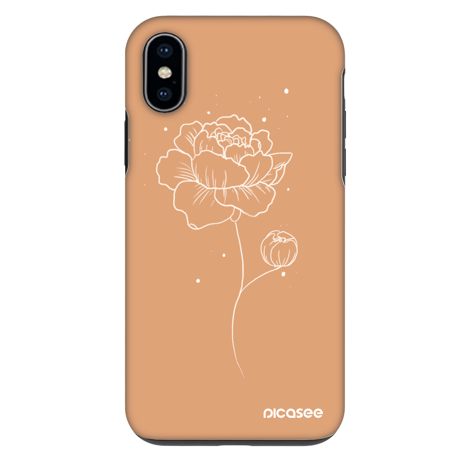 Picasee Fashion Case Apple iPhone X/XS - Peonies