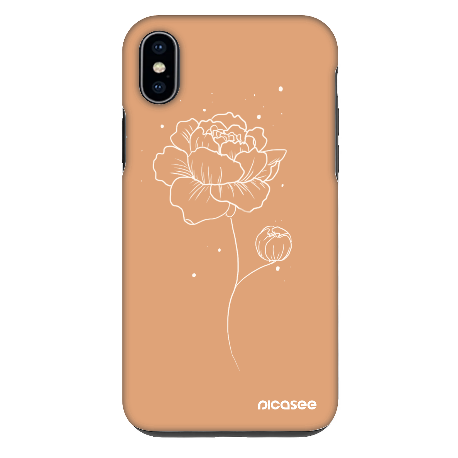 Picasee Fashion Case Apple iPhone XS Max - Peonies