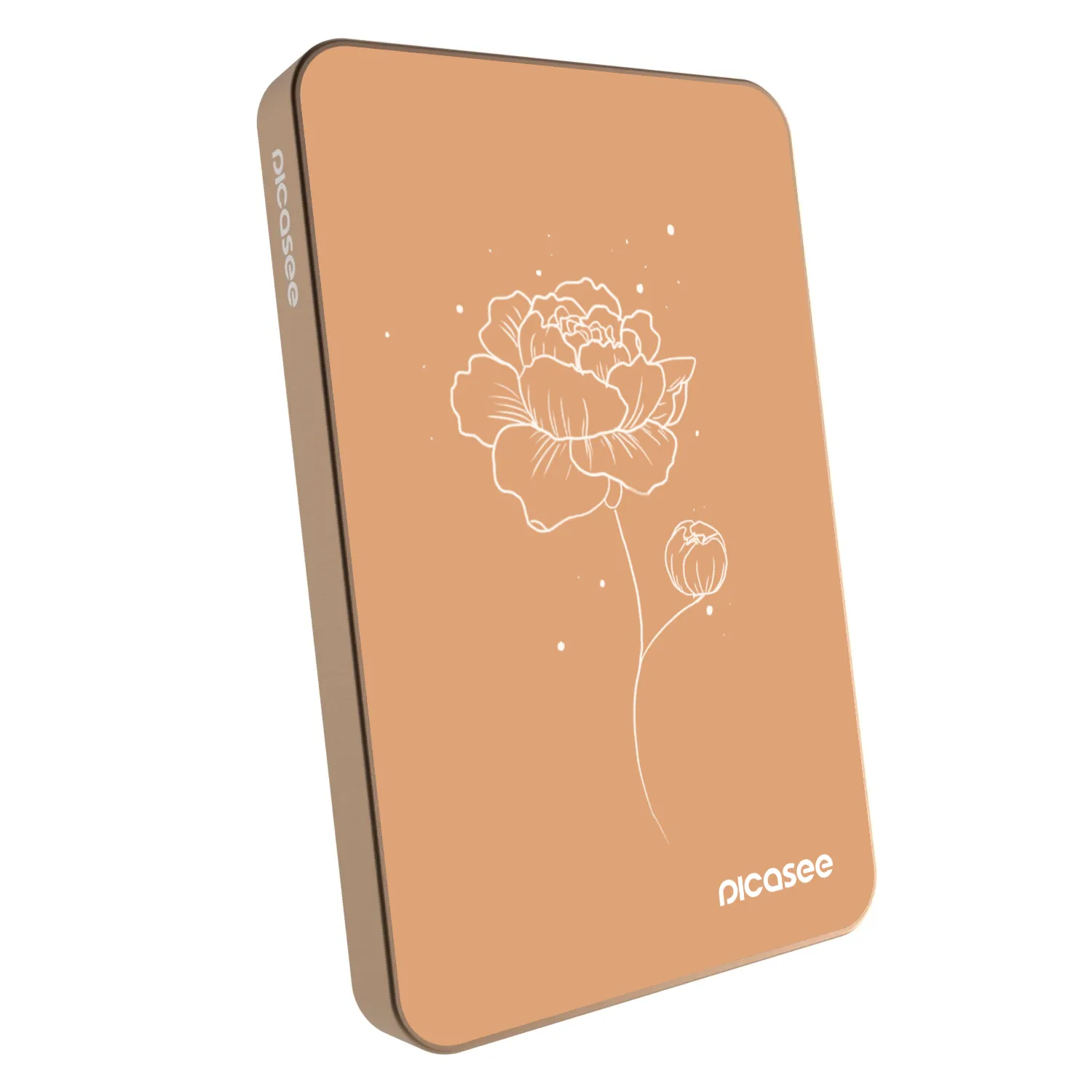 Picasee Powerbank MagSafe 5 000 mAh Aranysárga - Peonies