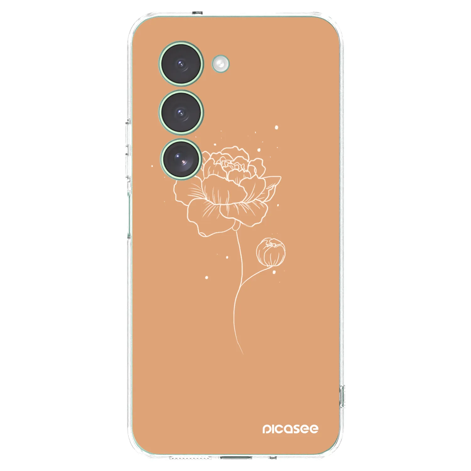 Picasee átlátszó szilikon tok az alábbi mobiltelefonokra Xiaomi Redmi 15 5G - Peonies