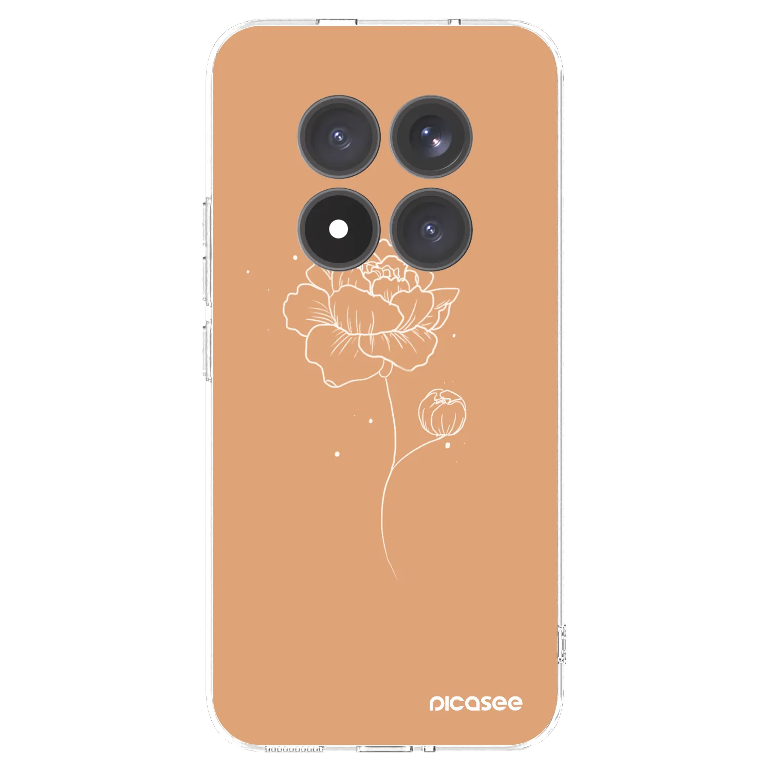 Picasee átlátszó szilikon tok az alábbi mobiltelefonokra Xiaomi Redmi Note 15 Pro+ - Peonies