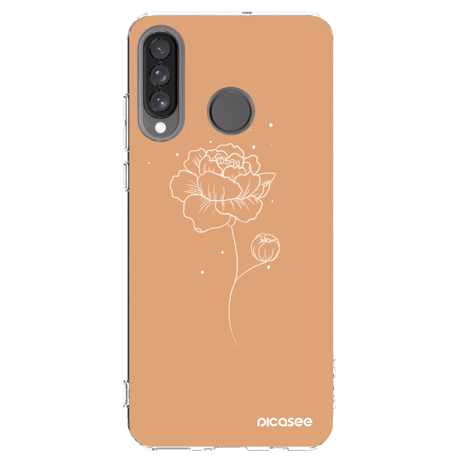 Picasee átlátszó szilikon tok az alábbi mobiltelefonokra Huawei P30 Lite - Peonies