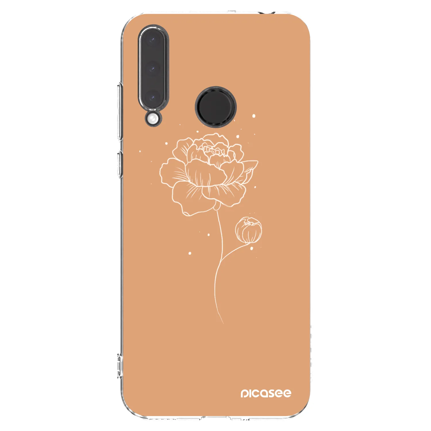 Picasee átlátszó szilikon tok az alábbi mobiltelefonokra Honor 20 Lite - Peonies